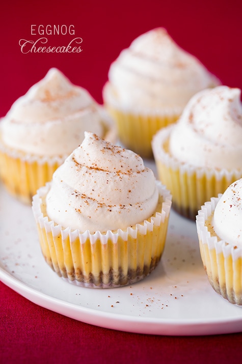Biscoff Crust Eggnog Cheesecake Cupcakes for Your Christmas Party